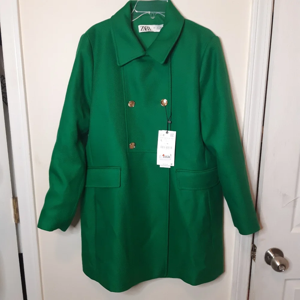Zara buttoned tailored coat_8